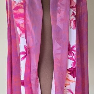 Soft Surroundings Pink Floral Vest